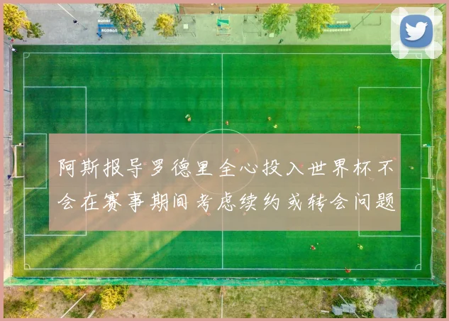 阿斯报导罗德里全心投入世界杯不会在赛事期间考虑续约或转会问题